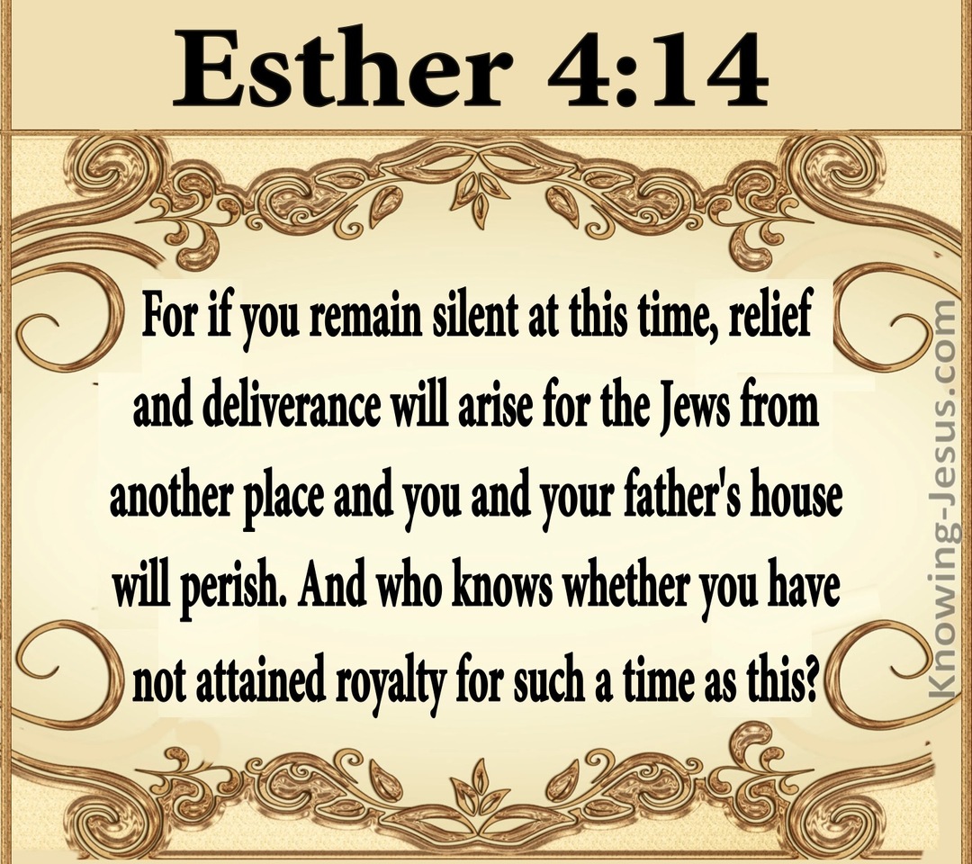 Esther 4:14 For Such A Time As This (beige)